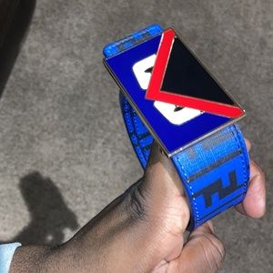 Blue Fendi Belt